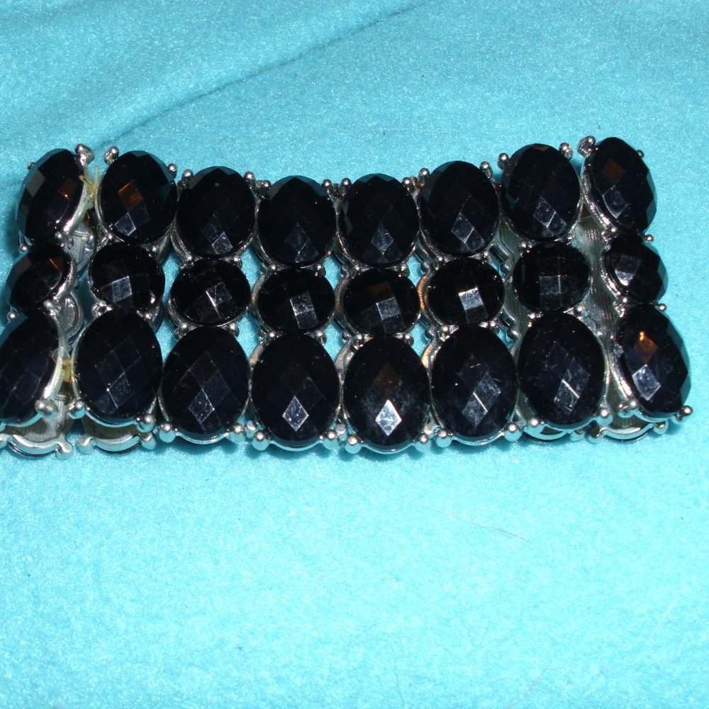 black stretch bracelet new size large